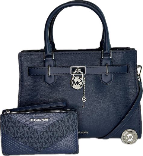 MICHAEL Michael Kors Hamilton MD Satchel bundled with Trifold .